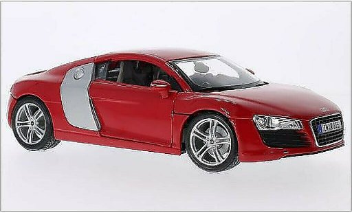 Audi R8 coupe 1/18 Maisto rosso/grigio modellini auto