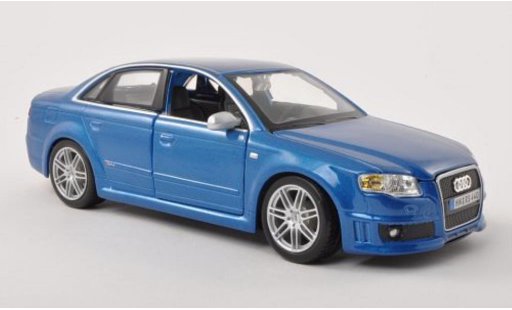 Audi RS4 berline 1/24 Burago (B7) blu modellini auto