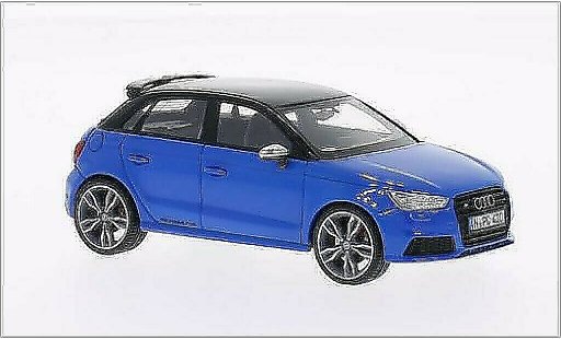Audi S1 sportback 1/43 Neo blu/nero 2014 modellini auto