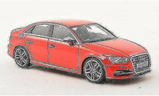 Audi S3 berline 1/43 Minichamps Berlina rosso 2013 modellini auto