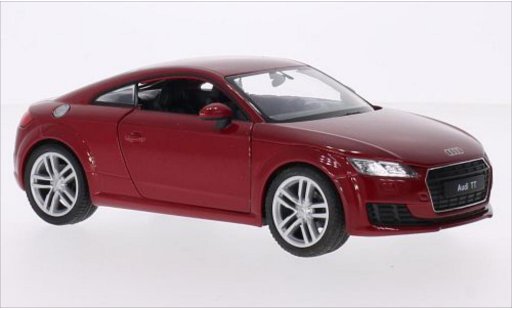 Audi TT coupe 1/24 Welly (8S) metallicoo rosso 2014 modellini auto