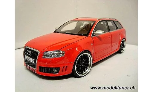 Audi RS4 avant 1/18 Minichamps rosso jantes 19 pouces bbs rs modellini auto