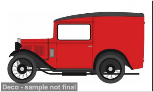 Austin 7 1/76 Oxford Van rot/schwarz 1:6 modellino in miniatura