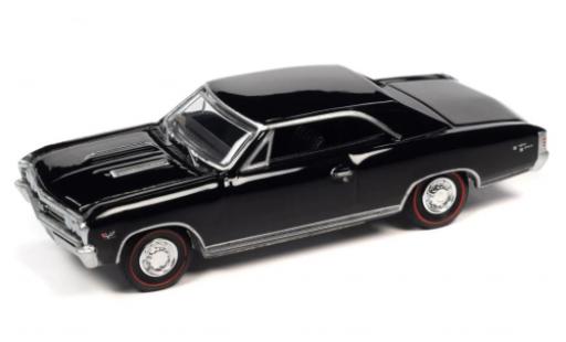 Chevrolet Chevelle 1/64 Auto World SS 396 nero 1967 modellino in miniatura