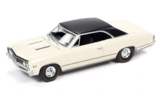 Chevrolet Chevelle 1/64 Auto World SS beige clair/nero 1967 modellino in miniatura