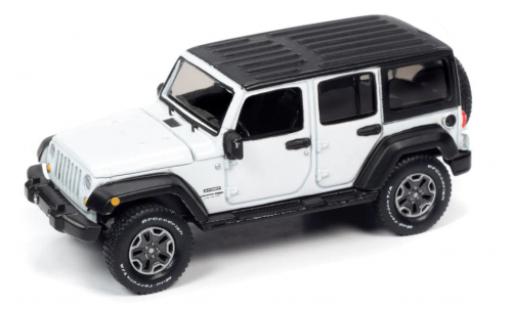 Jeep Wrangler 1/64 Auto World JK Unlimited Sport bianco 2018 modellino in miniatura