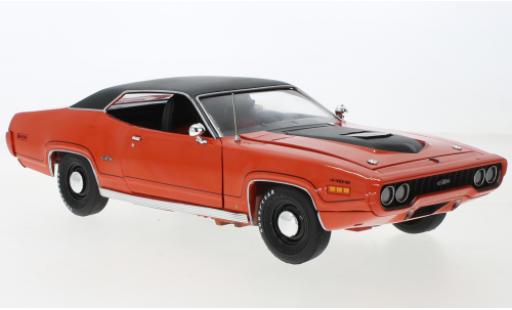Plymouth GTX 1/18 Auto World orange/matt-nero 1971 modellino in miniatura