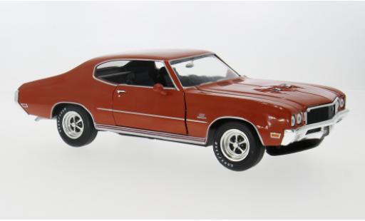 Buick GS 1/18 Auto World Hardtop metallise orange 1972 1:18 modellino in miniatura
