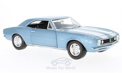 Chevrolet Camaro 1/18 Auto World Z28 metallico blu 1967 50th Anniversary ohne Vitrine modellino in miniatura