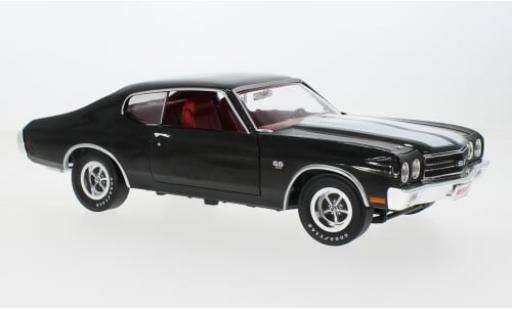 Chevrolet Chevelle 1/18 Auto World SS schwarz/weiss 1970 1:18 modellino in miniatura