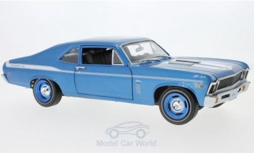 Chevrolet Nova 1969 1/18 Auto World Yenko Coupe metallico blu 1969 modellino in miniatura