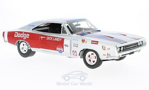 Dodge Charger 1/18 Auto World R/T 1970 D.Landry ohne Vitrine modellino in miniatura