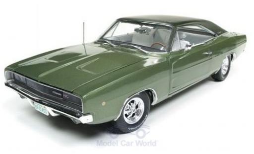 Dodge Charger 1/18 Auto World R/T metallico verde 1968 modellino in miniatura