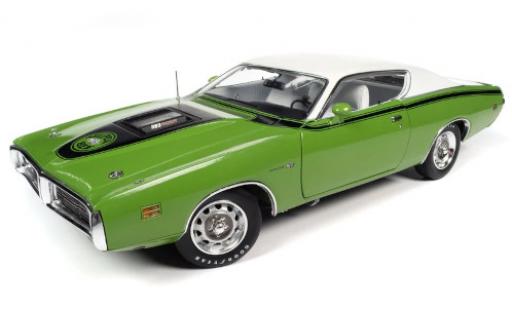 Dodge Charger 1/18 Auto World Super Bee verde/bianco 1971 modellino in miniatura