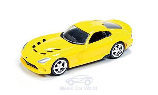 Dodge Viper 1/64 Auto World SRT giallo 2014 modellino in miniatura