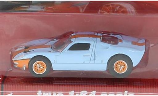 Ford GT40 1/64 Auto World blu/orange 1965 modellino in miniatura