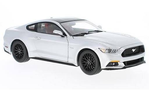 Ford Mustang 1/18 Auto World GT grigio 2017 sans Vitrine modellino in miniatura