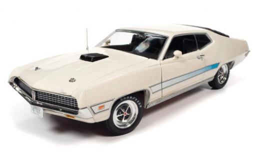 Ford Torino 1/18 Auto World bianco/Dekor 1971 modellino in miniatura