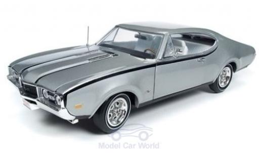 Oldsmobile Cutlass 1/18 Auto World Hurst grigio 1968 modellino in miniatura