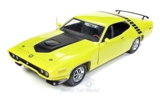 Plymouth Road Runner 1/18 Auto World verde/nero 1971 modellino in miniatura