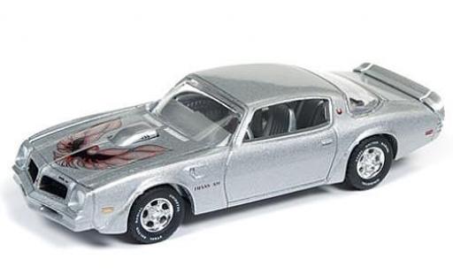 Pontiac Firebird 1/64 Auto World Trans Am grigio 1976 sans Vitrine modellino in miniatura