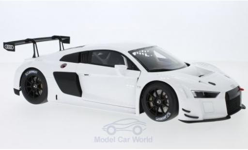 Audi R8 1/18 AUTOart LMS bianco 2016 Plain Body Version modellino in miniatura