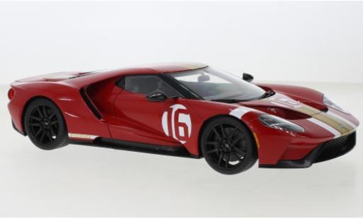 Ford GT 1/18 AUTOart Heritage Edition rosso/gold Alan Mann 2022 modellino in miniatura