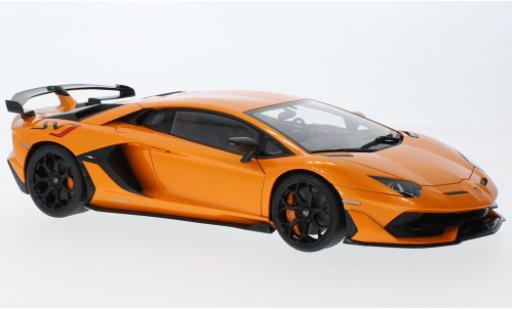 Lamborghini Aventador 1/18 AUTOart SVJ metallise orange 2019 modellino in miniatura