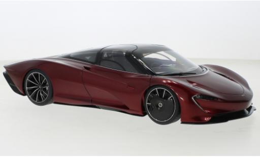 McLaren Speedtail 1/18 AUTOart SpeedTail metallise rosso foncé/nero 2020 modellino in miniatura