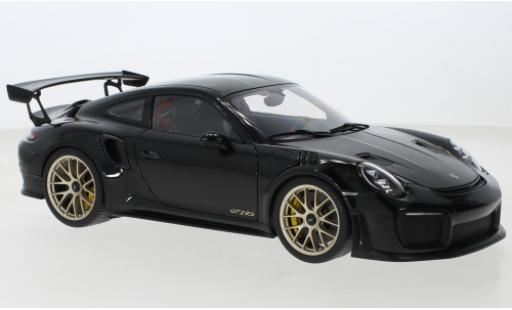Porsche 991 GT2 RS 1/18 AUTOart 911 (.2) nero 2017 modellino in miniatura