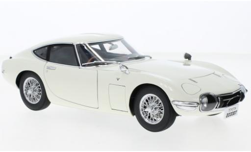 Toyota 2000 GT 1/18 AUTOart bianco RHD 1965 modellino in miniatura