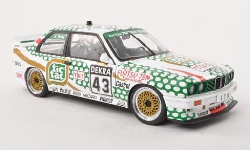 Bmw M3 1/18 AUTOart (E30) No.43 Tic Tac DTM 1991 1:18 modellino in miniatura