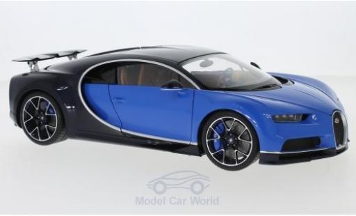Bugatti Chiron 1/18 AUTOart blu/blu 2017 modellino in miniatura
