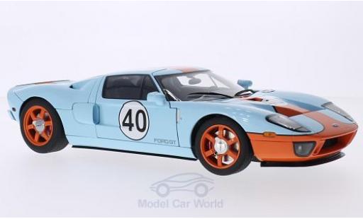 Ford GT 1/18 AUTOart blu/orange 2004 modellino in miniatura