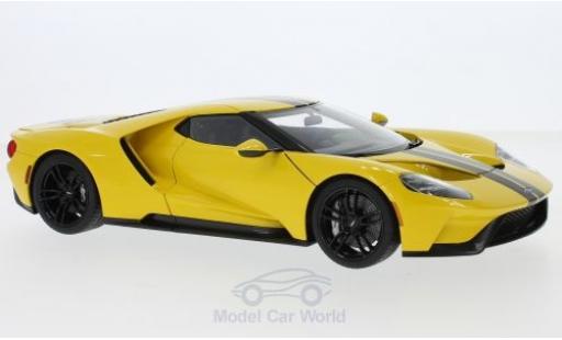 Ford GT 1/18 AUTOart giallo/nero 2017 modellino in miniatura