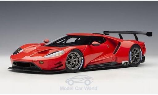 Ford GT 1/18 AUTOart rosso 2016 Plain Body Version modellino in miniatura
