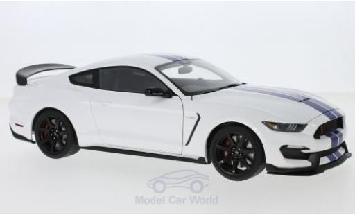 Ford Mustang 1/18 AUTOart Shelby GT-350R bianco/blu 2017 modellino in miniatura