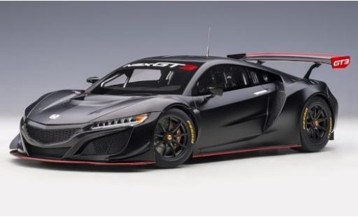 Honda NSX 1/18 AUTOart GT3 metallico nero 2018 Plain Body Version modellino in miniatura