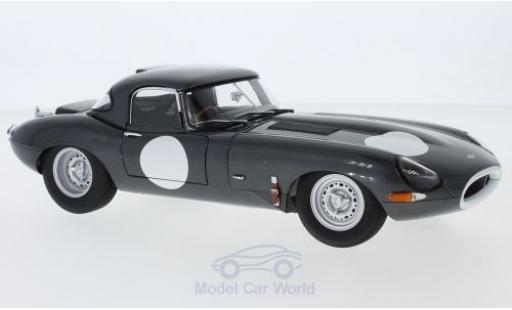 Jaguar E-Type 1/18 AUTOart Lightweight grigio RHD mit abnehmbarem Dach modellino in miniatura