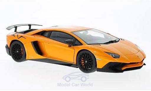 Lamborghini Aventador 1/18 AUTOart LP750-4 SV metallico orange 2015 modellino in miniatura