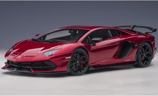 Lamborghini Aventador 1/18 AUTOart SVJ metallico rosso/Dekor 2019 modellino in miniatura