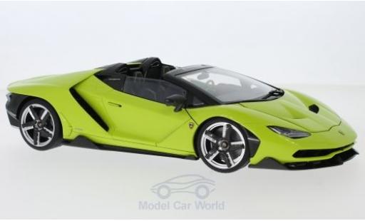 Lamborghini Centenario 1/18 AUTOart Roadster verde 2016 modellino in miniatura