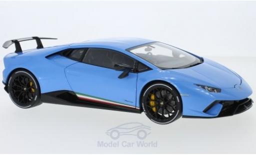 Lamborghini Huracan 1/18 AUTOart Performante metallico blu 2017 modellino in miniatura