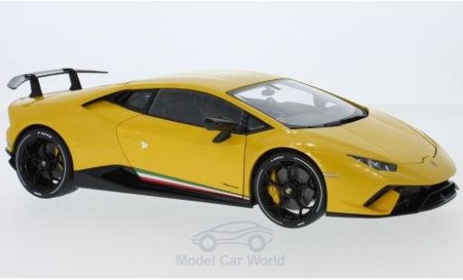 Lamborghini Huracan 1/18 AUTOart Performante metallico giallo 2017 modellino in miniatura