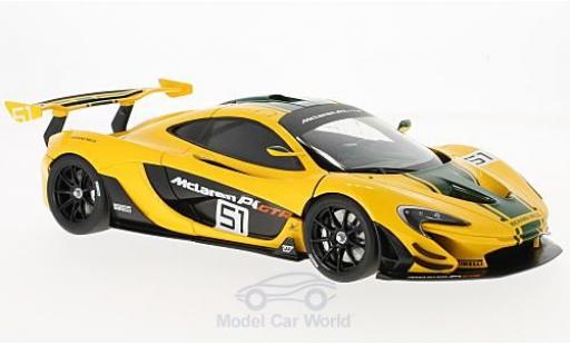 McLaren P1 1/18 AUTOart GTR giallo/verde 2015 Motorshow Genf modellino in miniatura
