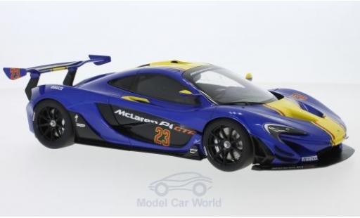 McLaren P1 1/18 AUTOart GTR metallico blu/giallo 2015 modellino in miniatura