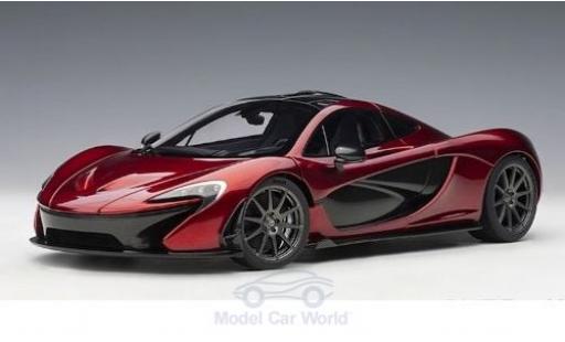 McLaren P1 1/18 AUTOart metallico rosso 2013 modellino in miniatura
