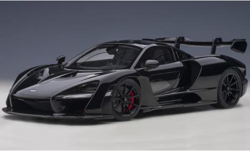 McLaren Senna 1/18 AUTOart nero/carbon 2018 modellino in miniatura
