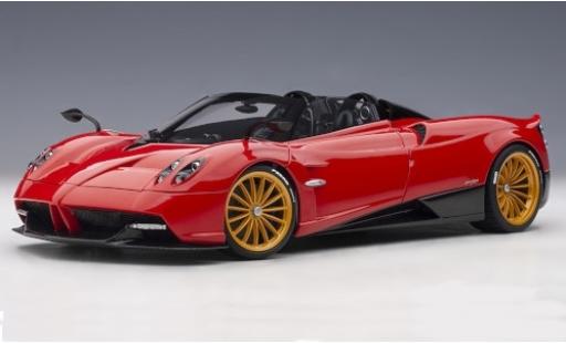 Pagani Huayra 1/18 AUTOart Roadster rosso/carbon 2017 y compris les Hardtop modellino in miniatura
