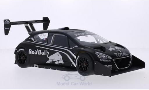 Peugeot 208 T16 1/18 AUTOart T16 matt-nero/Dekor International Hill Climb Pikes Peak Präsentationsfahrzeug modellino in miniatura